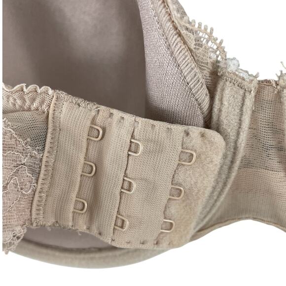 Natori 741199 Elusive Full Fit Contour Bra Scalloped Lace Cafe Size 34 DDD - Picture 8 of 11